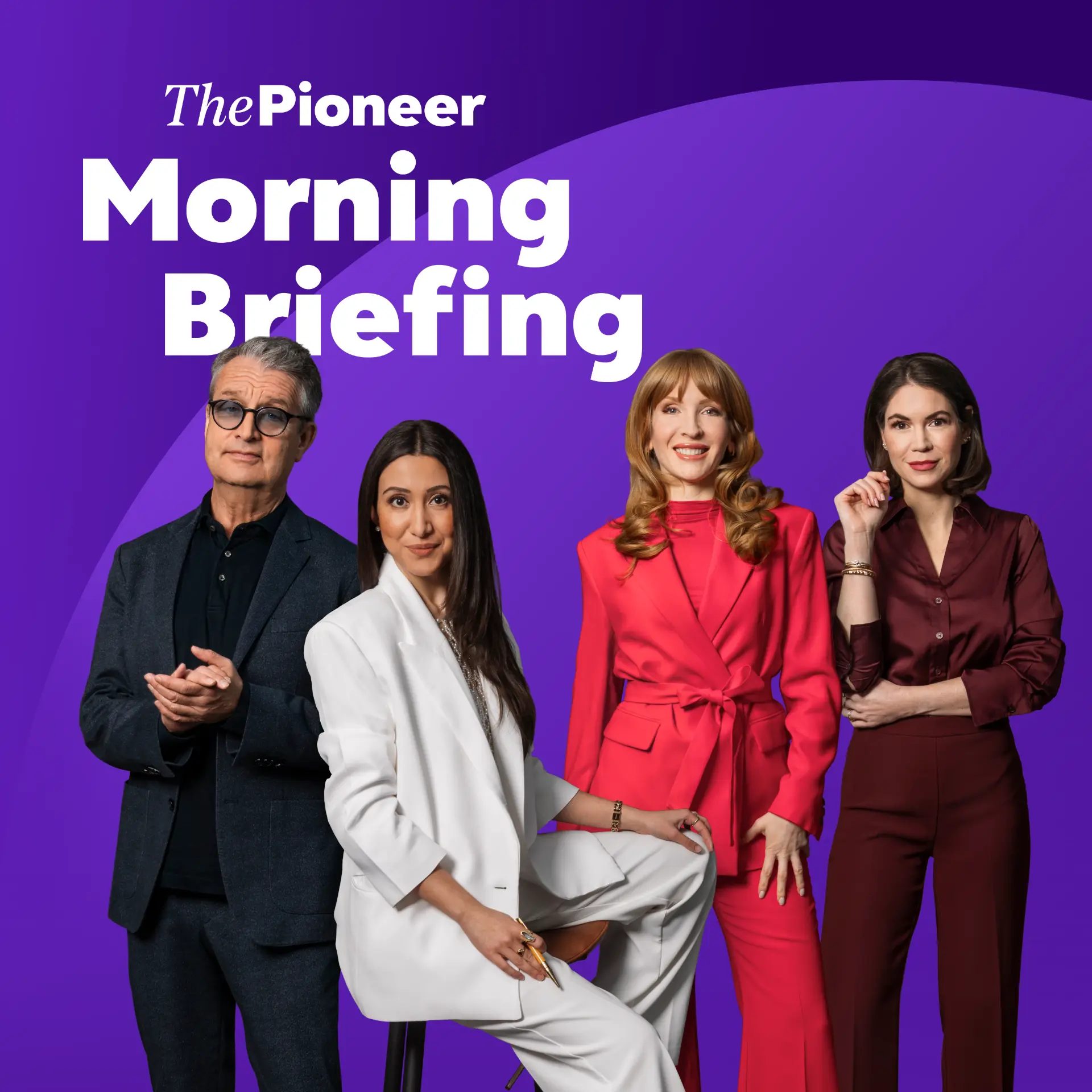 Morning Briefing – Podcast-Cover mit dem Morning-Briefing-Team
